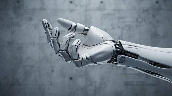 Startup team collaborating with advanced AI interfaces and holographic data displays to boost operational efficiency and business growth.
